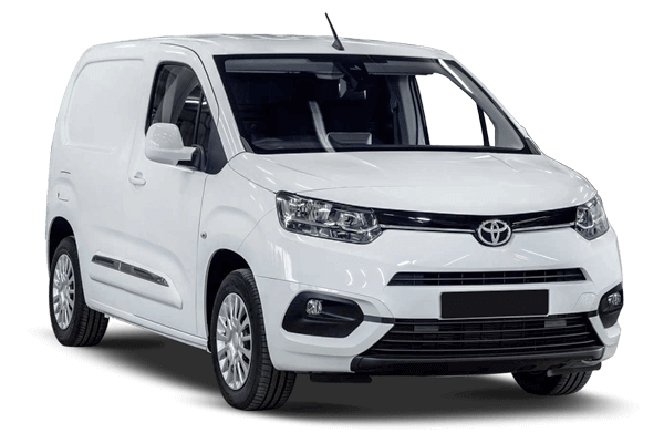 Vue latérale du fourgon TOYOTA PROACE CITY - 2019 – modèle utilitaire gris aménageable